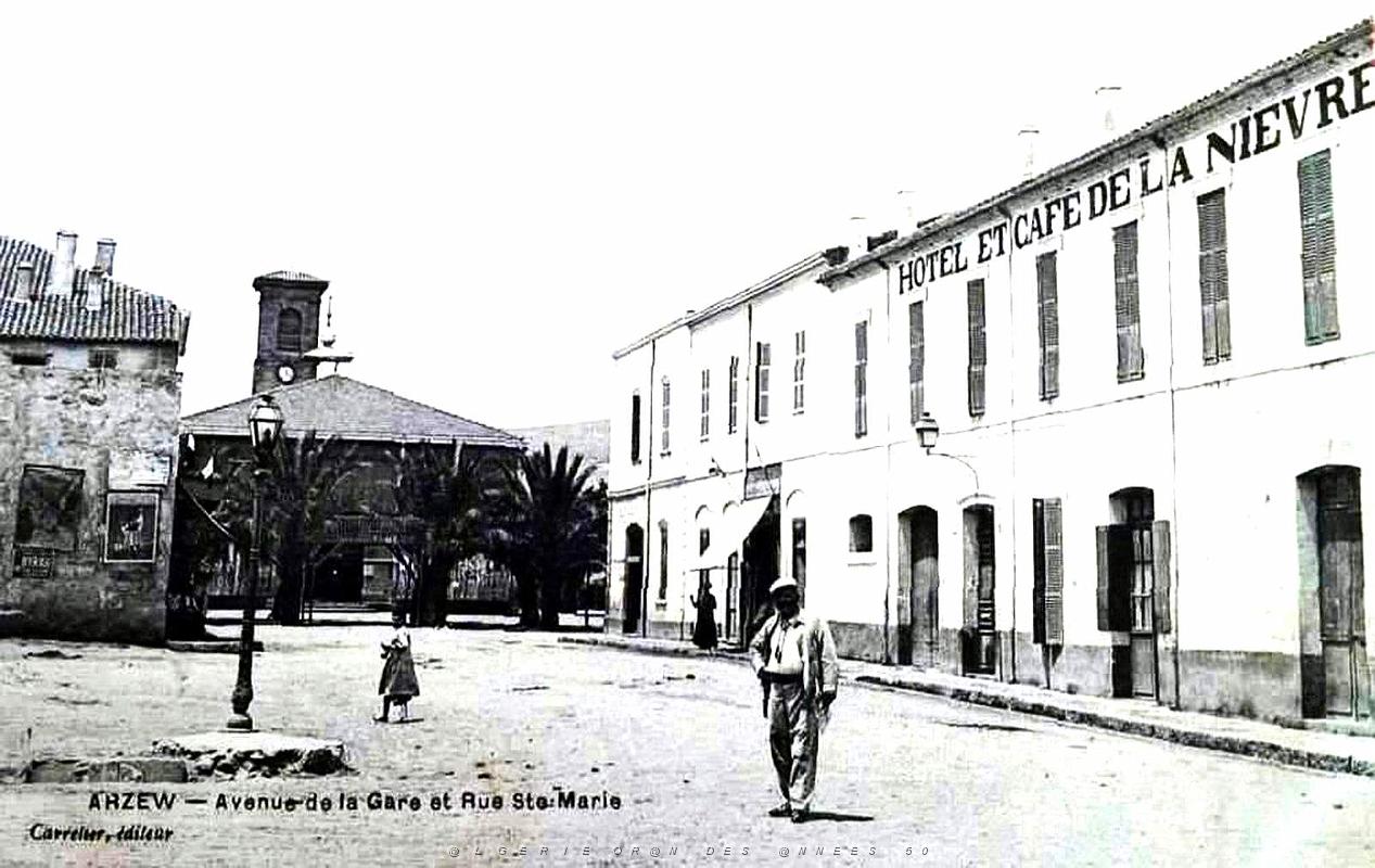 Arzew - Avenue de la Gare et Rue Sainte-Marie.jpg